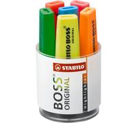 Kalanka-Boss Original - Surligneur - Pot X 6 Surligneurs Fluo - Coloris Assortis