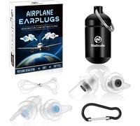 Kalanka-Bouchon Oreille Avion [2 Paires] - Pour Éviter Les Douleurs Auditives Et Filtre Les Bruits Ambiants Génants - Protection Auditive Pour Voyager, Vols, Train, Bus -Bouchons D'oreille Réutilisab