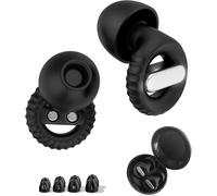 KALANKA-Bouchons d'oreille Anti-Bruit en Silicone Souple - 32dB Réduction Sonore, Étui de Transport - Idéaux pour Concerts, Voyages en Avion et Espaces de Travail, 4 Paires Réutilisables (XS/S/M/L)