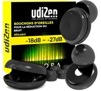Kalanka-Bouchons D'oreilles Antibruit Pour Voyager Dormir Étudier Protection Auditive -18db -27db Udizen Aurora - 1 Paire De Bouchons Réutilisables Ergonomiques Réduction Du Bruit Snr Réglable Avec