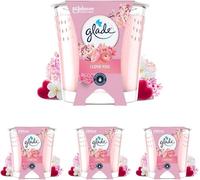 Kalanka-Bougie Vegan Cadeau Saint-Valentin - Parfum Infusé Huiles Essentielles - Nouvelle Formule Sans Huile De Palme - I Love You - 1 Bougie (Lot De 4)