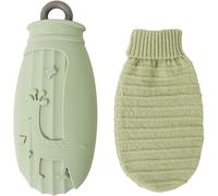 Kalanka-Bouillotte De Dessin Anim¿¿ Avec Couvercle, Mini Sac D'eau Chaude En Silicone De 500 Ml Pour Compresse Chaude Et Froide, Bouillotte Portable (Cerf Vert)