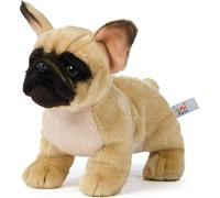 KALANKA-Bouledogue français (Beige) - sans Laisse - 26 cm (Longueur) - Chien en Peluche - Doudou