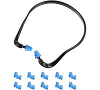 Kalanka-Boules Quies Pour Dormir En Silicone Souple Avec Bandeau Réglable Protection Auditive Sommeil Anti Bruit Bouchons D'oreilles Confortables Pour Moto Et Voyage (Bleu)