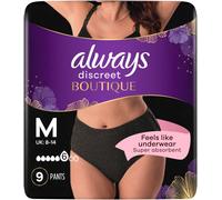 Kalanka-Boutique Underwear Plus M Lot De 9 Culottes D'incontinence Pour Vessie Sensible, Retient Les Odeurs, L'humidité Et Évite Les Fuites Noir