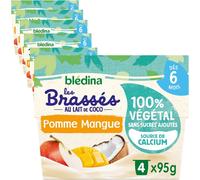 Kalanka-- Brassés 100% Végétal - Lait De Coco Pomme Mangue - Dès 6 Mois - 6 X 380g