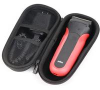 KALANKA-Braun Series 3 et 5 ¿¿tui de protection pour rasoir ¿¿lectrique, rouge, design moderne avec dragonne, fonctionne avec piles, rechargeable, pour hommes, utilisateurs de rasoir ¿¿lectrique, homm