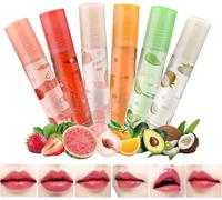 Kalanka-Brillants À Lèvres Aux Fruits, Fruity Roll On Lip Gloss, Huile À Lèvres Transparente Incolore, Repulpeur Hydratant Pour Les Lèvres, Baume À Lèvres Hydratant Kit (6 Pcs)