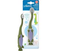 KALANKA-Brosse à dents dinosaure pour tout-petit, vert, 1 paquet