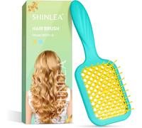 Kalanka-Brosse Démêlante Cheveux - Brosse À Cheveux Secs Et Mouillés, Ventilée Séchage Rapide, Réduit Les Cassures Et Élimine Les N?uds, Pour Femmes Et Fille, Bleu