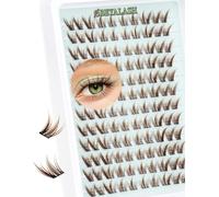 Kalanka-Brown Cils Individuels Eyelash Clusters Wispy Individual Lashes 120pcs Cluster Lashes Natural Look C Curl Cat Eye Lashes 6-12mm Soft And Lightweight By Diy At Home(Zk28)