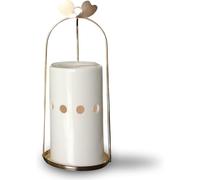 Kalanka-Brûle Parfum Inspiration Cinco - Brûleur Fondant Cire Et Diffuseur Cire Parfumée ¿ Diffuseur Huile Essentielle Et Parfum D¿Ambiance ¿ Bougeoir Photophore En Céramique Et Métal Hauteur 18cm ¿