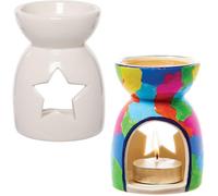KALANKA-Bruleur à Huile en Porcelaine - Lot de 2, Activités Manuelles Enfants (FC909)