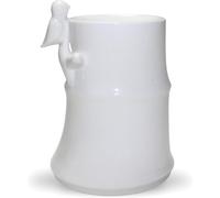 Kalanka-Brûleur Cire Parfumée Fondants Parfumés ¿ Brûle Parfum D¿Ambiance Et Diffuseur Huile Essentielle En Céramique Motif Bambou ¿ Porte Bougie Bougeoir Lampe Aromathérapie ¿ Hauteur 12 Cm