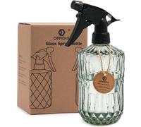 KALANKA-Brumisateur à brume fine pour plantes, flacon pulvérisateur portatif en verre à pression, arrosoir avec buse réglable pour jardinage extérieur et intérieur et travaux de nettoyage (vert clair