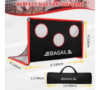 Kalanka-But De Football Avec Cible, 2 En 1, Portable, Facile À Installer, Idéal Pour Entraînement Et Matchs, 180x120 Cm