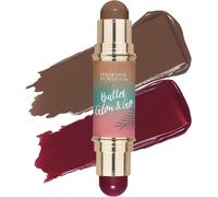 Kalanka-Butter Glow & Go, Stick Duo Multi-Usage Pour Joues, Yeux Et Lèvres, Teintes Pour Bronzer, Contour Et Blush, Beach Bum Plum