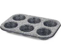 Kalanka-Bw07035brmfob Megastone Carbon Steel 6 Cup Muffin Pan, Baking Tray, Cake Tin, Non-Stick Coating, Pfoa-Free, Oven Safe, Long-Lasting Bakeware, Strong & Durable