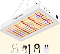 KALANKA-BW3000 Lampe de croissance LED à spectre complet avec UV IR, double puce LED avec minuterie 8/12/16 h, câble de 3 m, pour serre et plantes d'intérieur, légumes, culture florale