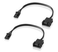 KALANKA-Câble adaptateur compatible avec Corsair Lighting Node PRO et Commander PRO, Smart RGB Lighting, compatible avec le ventilateur NZXT ARGB AER2 F-Series (2 x 10cm)