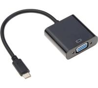 KALANKA-Câble Adaptateur USB-C vers VGA USB Type C - USB C Vga Adaptateur pour MacBook/Chromebook/Acer/Dell/HP/Lenovo (Black)