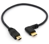 Kalanka-Câble Coudé Usb Type C Vers Micro Usb, Convertisseur Adaptateur Usb-C Mâle À 90 Degrés Vers Micro B Mâle (90° Type C - Mini)