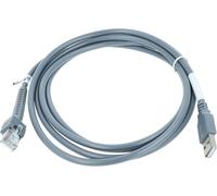 KALANKA-Câble de données USB 2.0 mâle vers RJ45 mâle Compatible avec Zebra DS2208, DS3400, DS3408, DS3508, DS3578 Lecteur Code-Barres - Cordon, 2 m Gris