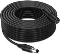 KALANKA-Câble d'extension 12V DC de 5M, câble d'extension 2.1mm x 5.5mm pour Adaptateur d'alimentation, rallonge Femelle vers mâle pour caméra de sécurité CCTV, caméra réseau IP, 5M (Noir)