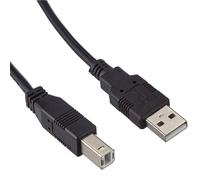 KALANKA-Câble d'imprimante USB 2.0 type A vers type B compatible avec HP, Epson, Canon, Brother, Lexmark, Scanner, Disque dur, Photographie numérique Noir 0,25 m