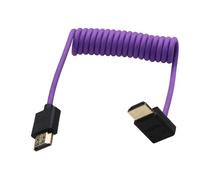 KALANKA-Câble HDMI 8K60 4K coudé vers le bas pour moniteur d'appareil photo ATOMOS Ninja V vers Sony FX3 FX9 A9 A1 A7RV A7IV A7SIII, Lumix G9M2 GH5S GH6 S1, Nikon Z8, Canon C70 R5 Mark II, tressé