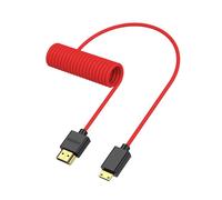 KALANKA-Câble HDMI tressé 8K haute vitesse 48 Gbit/s 8K @ 60 Hz 4K @ 120 Hz Câble d'extension spirale flexible pour PS3 PS4 Xbox Fire TV Stick lecteur Blue Ray Mini HDMI vers HDMI