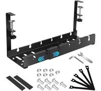 KALANKA-Cable Management, Office Cable Management without Drilling, Retractable from 30.5 cm to 55 cm, Cable Management Kit, Cable Management Kit for Home Office