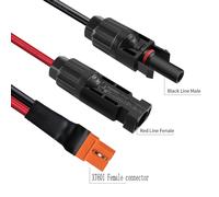KALANKA-Câble solaire vers XT60i 5M Câble 10AWG XT60I-F Câble solaire 6mm2 Rallonge Compatible avec EcoFlow Centrales portables (5M)
