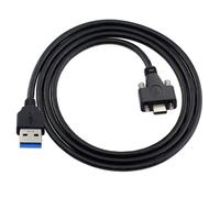 KALANKA-Cablecc USB 3.1 Type-C à Double vis de Verrouillage sur Un câble de données USB3.0 Standard de Type Montage sur Panneau de 2 m