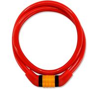 Kalanka-Cadenas De Vélo Pour Enfants Chaîne De Vélo Résistante Aux Intempéries Cadenas À Combinaison Facile À Utiliser Câble Antivol De Vélo Pour Enfants Accessoires De Vélo (Rouge)