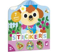 KALANKA-- Cahier de Stickers Dès 18 Mois - Thème Le Jardin - 12 Pages à Décorer - 8 Pages de Gommettes - Loisir Créatif Enfant - Apprentissage Motricité Fine & Concentration