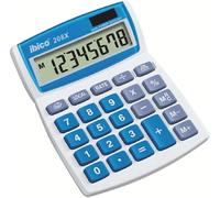 KALANKA-, Calculatrice de bureau 208X, compacte pour le bureau, la maison et l¿école, Blanc/Bleu, 133 x 106 x 26 mm, IB410147