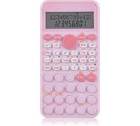 KALANKA-Calculatrice Scientifique Début de L'école Collège Mince et Portatif Affichage à Deux Lignes Calcul Multifonctionnel, pour Mathématiques Supérieures Outils d'étude étudiants, Bureau - Rose