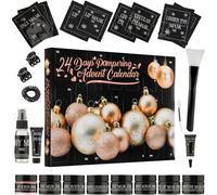 Kalanka-Calendrier De L'avent 2025 Calendrier Compte À Rebours Noel Beauté Sets De Maquillage Spa Bien Etre Soin Visage Femme Ado (Noir/Or)