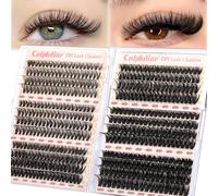 Kalanka-Calphdiar Lot De 476 Extensions De Cils Individuels Wispy - Courbure D - Cils Naturels Duveteux - Pour Débutants - 30 + 40 + 50 + 60 + 80 + 100d