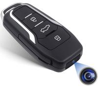 KALANKA-Caméra Espion 1080p, 64gb Mini caméra cachée caméra de clé de Voiture avec détection de Mouvement, Petite caméra de sécurité de Porte - clés vidéo Portable