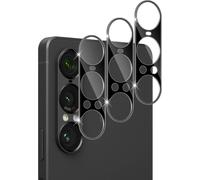 KALANKA-Caméra Protection pour Sony Xperia 1 VII, 3 Pièces Verre Trempé Caméra Arrière Protecteur, 9H Dureté Haute Définition Résistant aux Rayures, Noir