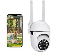 KALANKA-Caméra Surveillance Extérieure, Connectée Smartphone, Vision Nocturne, Notifications en Temps Réel, Détection de Personne, Suivi de Mouvement, Télécommande, Sirène