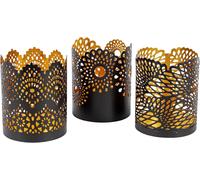 Kalanka-Candle Holder Lace Pattern - Set Of 3 Pcs
