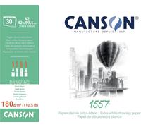 Kalanka-Canson 1557 - Bloc 30 Feuilles De Papier Dessin Blanc A2 - 180g/M²