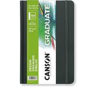KALANKA-CANSON Graduate Book Dessin - Carnet cousu 104 pages - Grain léger - 14 x 21,6 cm- 160g/m² - Blanc