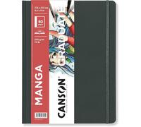 KALANKA-CANSON Graduate Book Manga - Carnet cousu 80 pages - Lisse - 21,6 x 27,9cm - 200g/m² - Blanc