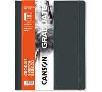 KALANKA-CANSON Graduate Croquis - Carnet 120 pages de papier blanc à croquis 27.9 x 35.6 cm - 120g/m²