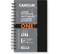 KALANKA-CANSON One - Carnet de croquis spiralé 160 pages - 14 x 21.6 cm - 100g/m²