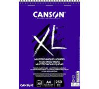 KALANKA-CANSON XL Fluid Mixed Media - Album spiralé 30 feuilles A4 250g/m² - Blanc
